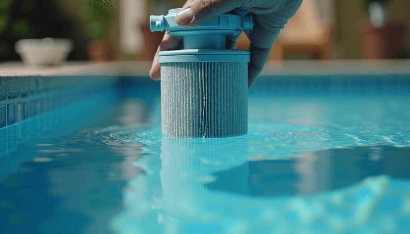 Disassembling a pool filter for maintenance