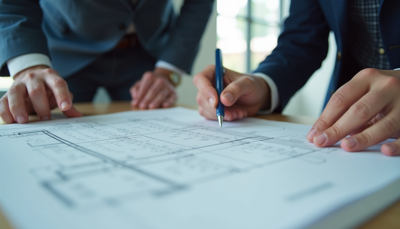 Expert consultant advising client on project plans